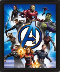 3D billede Avengers i ramme