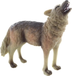 Plastfigur af ulv 9 cm