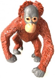 Figur af orangutang-unge 6,5 cm