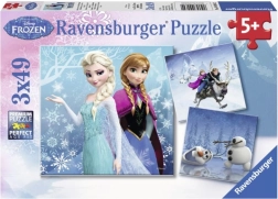 Ravensburger puslespil Frost: vintereventyr 3×49 brikker