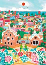 Puslespil Premium Plus The Art of Colour: Barcelona, Spanien 1000 brikker