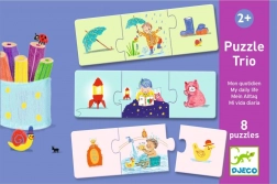 Djeco Puzzle Trio Min dag 8×3 brikker