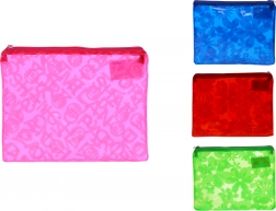 dokumentmappe med lynlås med blomstermønster 16 × 20,5 cm