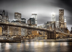 Diamantmaleri Brooklyn Bridge 30 × 40 cm