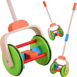 Farverigt træ-skubbelegetøj til børn