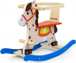 Trægynghest Lucky med sikkerhedsbarrierer