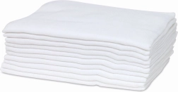 FreeON Bubaba stofbleer 80 × 80 cm hvide (10 stk.)