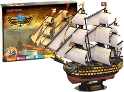 3D-puslespil skib HMS VICTORY – historisk sejlskib