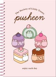 Pusheen-sæt – spiralblok og klistermærker