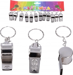 Nøglering med fløjte 4 cm