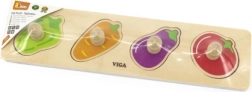 Træpuslespil med knopper – grøntsager
