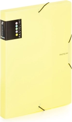 dokumentæske A4 Pastelini gul med elastik