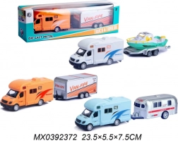 Campingvogn med trailer