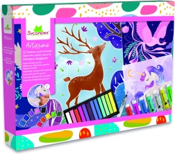 Artissimo XXL kreativ sæt – akvarel, pasteller og akrylmaling: magiske dyr