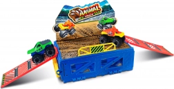 Monster truck-bane med 2 biler