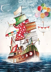 Puslespil fri båd 1000 brikker MAGNOLIA