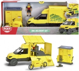 DHL city sæt med lastbil 25 cm fra Dickie Toys