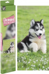 Diamantmaling Husky 40 × 50 cm