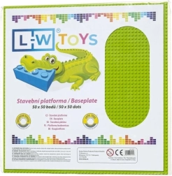 Stor byggeplade 50×50 dupper limegrøn