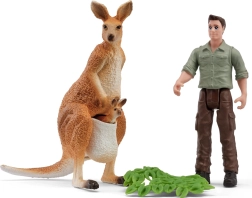 Schleich udflugt med ranger til kænguruer - 1 stk.