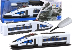 Skruetog HYPERLOOP med lys, lyde og skinner