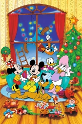 Puslespil Disney Mickey Mouse og venner Jul 600 brikker