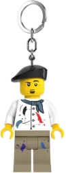 LEGO lysende nøglering – maler-minifigur med LED-lys