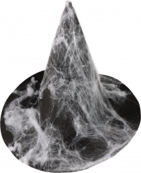 Heksehat med spindelvæv til voksne