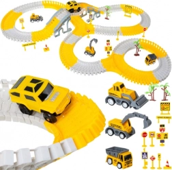 sæt byggesæt racerbane med biler 255 dele, byggetema