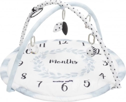 Legetæppesæt med tæppe BABY MIX Månedstal, hvid