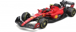 bburago ferrari sf23 1:24 carlos sainz – samlermodel i beskyttende boks
