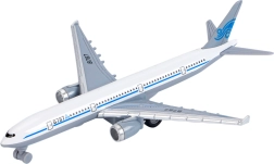 passagerfly i metal/plast 19 cm med friktionsmotor