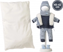 Llorens tøj til dukke New Born 40–42 cm, 6-delt sæt med vendbar pude