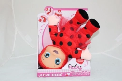 Dukke Bambolina mariehøne 36 cm