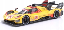 bburago ferrari 499p lmh 1:24 gul nr. 83 – 24h le mans 2024