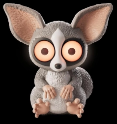 LED-lampe med motiv af galago med store ører