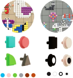 Masterkidz geometriske elementer til STEM-tavle – 256 stk.