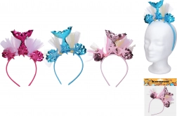 Karnevalhårbøjle Havfrue med pynt