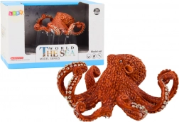 Figur af kæmpe orange blæksprutte 10 cm