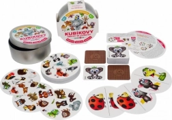 terningsjov med dyr – kortspil 3-i-1