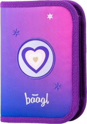 Skole penalhus med ét lag Hjerte