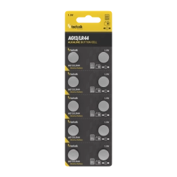 Alkalisk knapcellebatteri AG13 / LR44 / A76 / 357 1,5 V – pakke med 10 stk.