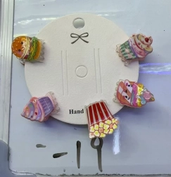 Hårspænder - slik, sæt med 5 stk