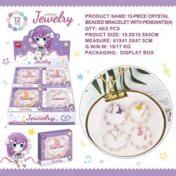 Perlearmbånd med sommerfugl