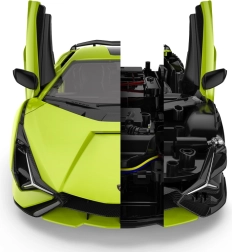 Lamborghini Sian grøn model 1:18 fra Rastar - fjernstyret bil med bodykit