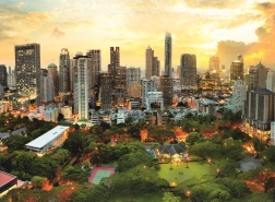 Puslespil Solnedgang i Bangkok 3000 brikker