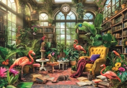 Puslespil Bibliotek i Drivhus 1000 brikker