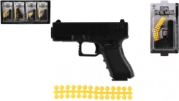 Legetøjspistol til bløde kugler 10 cm med patroner