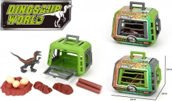 Dinosaurfigur 16 cm i bur med tilbehør