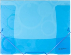 Mappe med elastik A4 blå